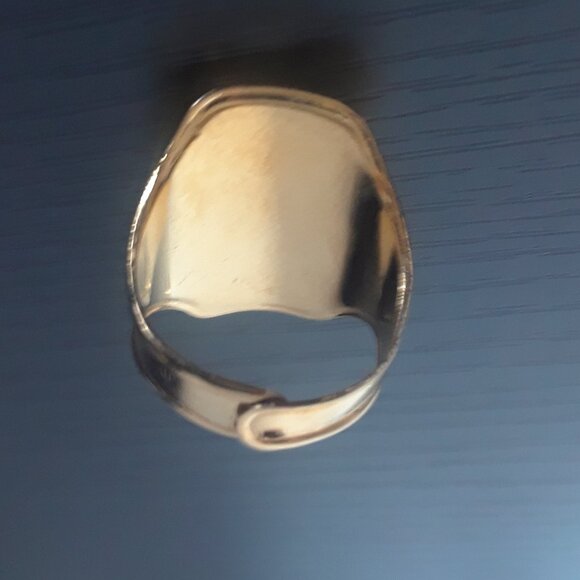 Vintage Gold Ring With Silver Accents - Picture 6 of 12